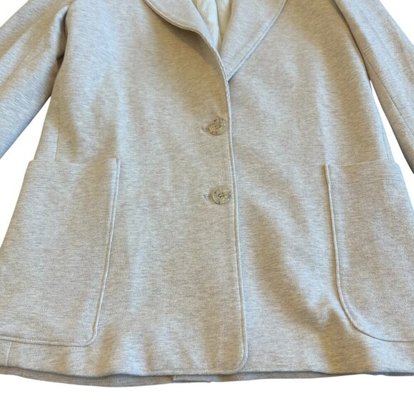 Richer Poorer Beige Button-Down Cotton Knit Blazer Jacket Casual Size Small NWOT - Picture 3 of 13